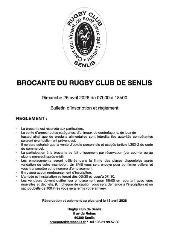 Brocante du rugby club