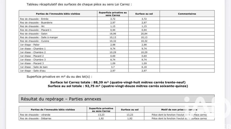 Maison - 88 m² - 5 pièces