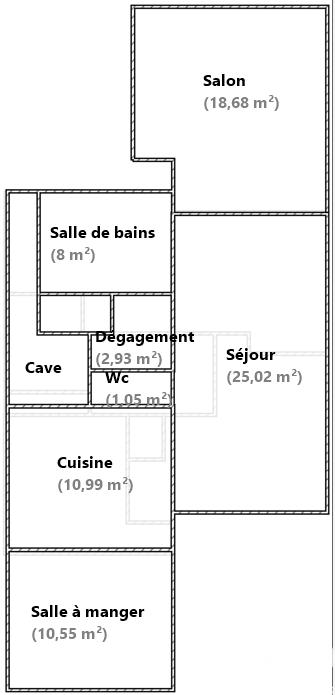 Maison - 128 m² - 6 pièces
