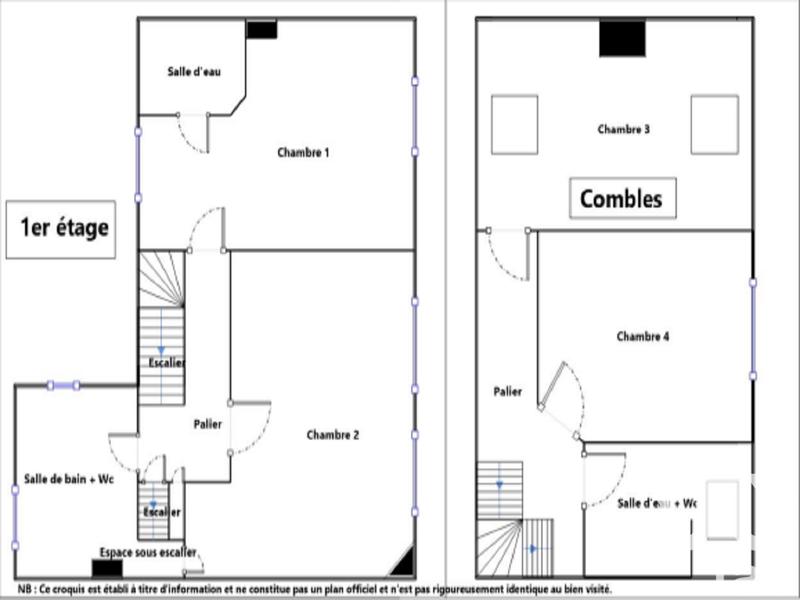 Maison de ville - 134 m² - 6 pièces