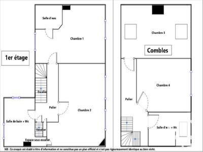Maison de ville - 134 m² - 6 pièces