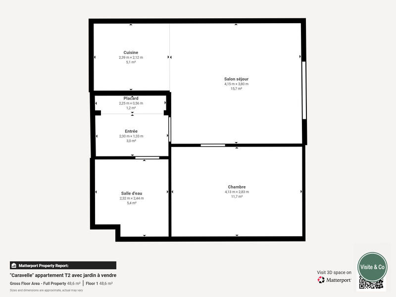 Appartement - 42 m² - 2 pièces