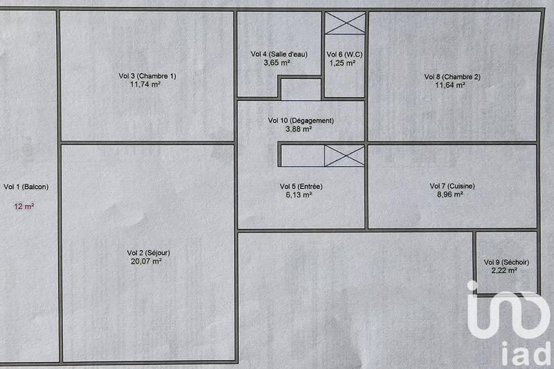 Appartement - 70 m² - 3 pièces