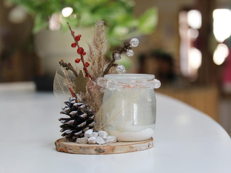 Décoration de Noël naturelle à Terres d'Oiseaux