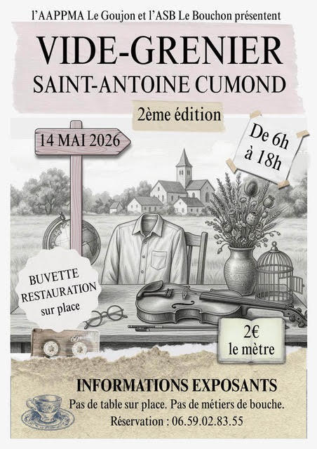 Vide grenier de saint-antoine cumond