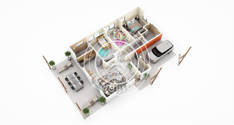 Maison - 86 m² - 4 pièces