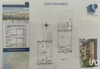 Maison - 77 m² - 3 pièces