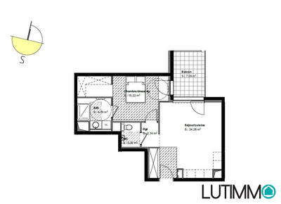 Appartement - 49 m² - 2 pièces