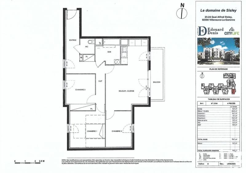 Appartement - 79 m² - 4 pièces