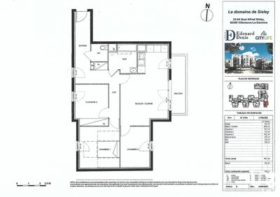 Appartement - 79 m² - 4 pièces