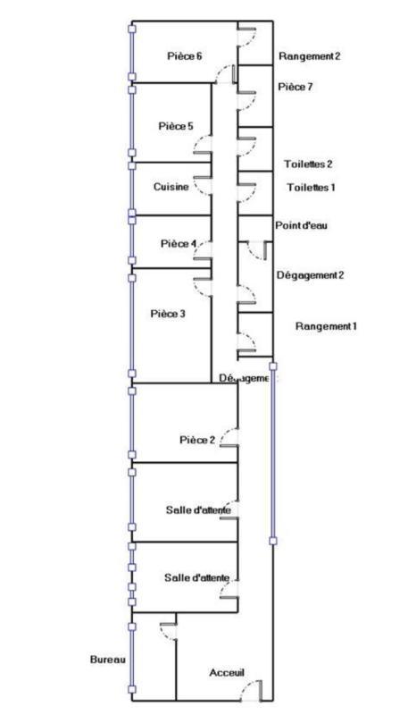 Bureau - 163 m² - 7 pièces