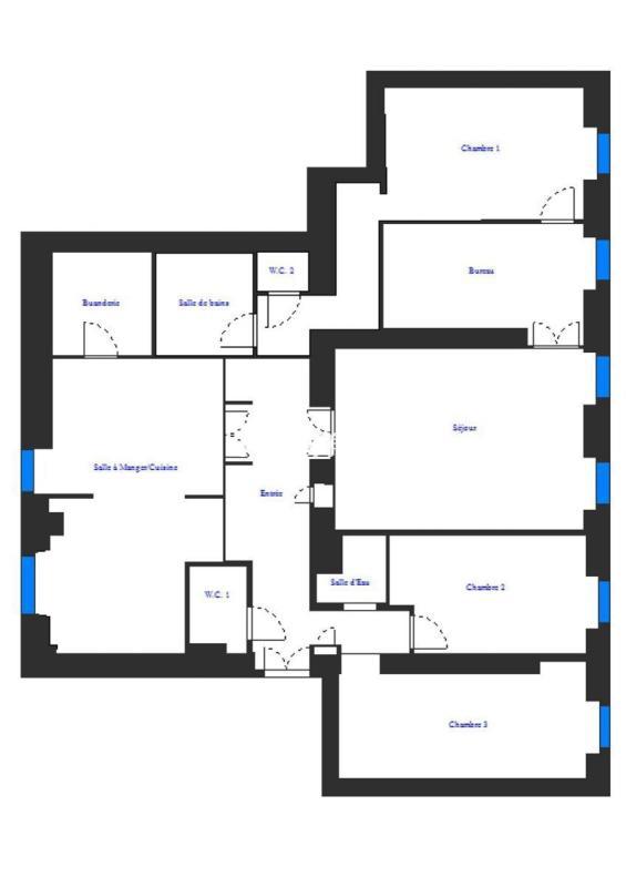 Appartement - 149 m² - 6 pièces