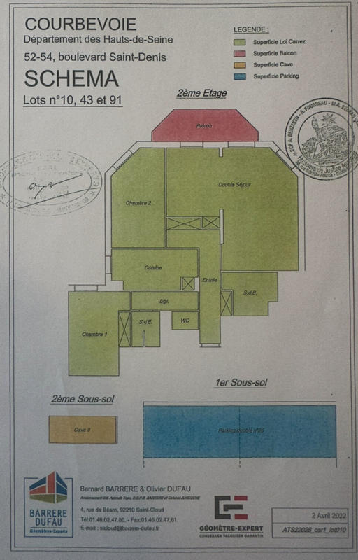 Appartement - 95 m² - 4 pièces