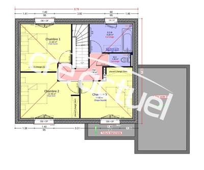 Maison - 103 m² - 4 pièces
