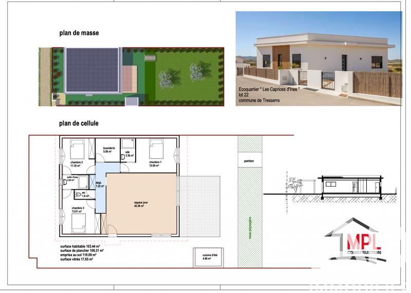 Maison - 105 m² - 4 pièces