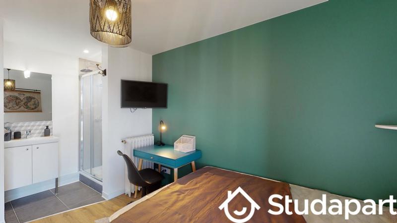 Chambre - 12 m² - 1 pièce