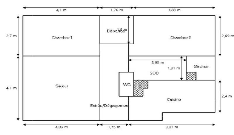 Appartement - 62 m² - 4 pièces