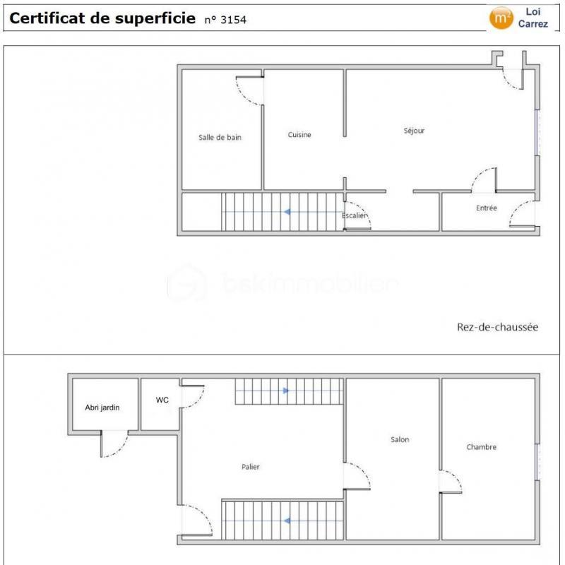 Maison de ville - 68 m² - 4 pièces