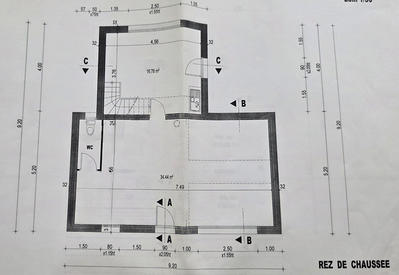 Maison - 70 m² - 3 pièces