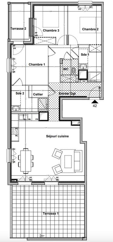 Appartement - 95 m² - 4 pièces
