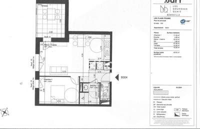 Appartement - 47 m² - 2 pièces