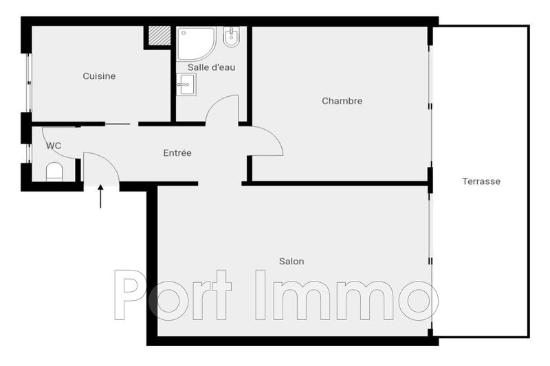 Appartement - 56 m² - 2 pièces