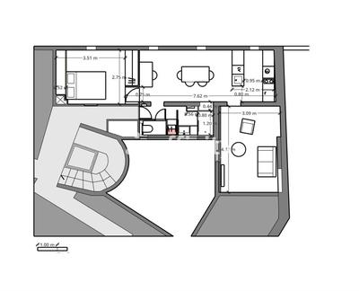 Appartement - 45 m² - 3 pièces
