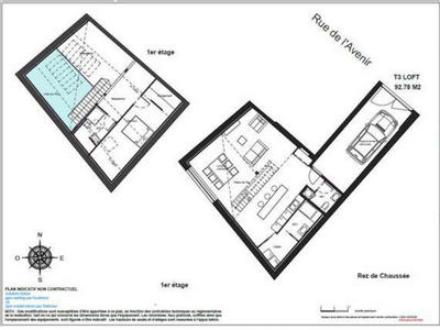 Loft - 92 m² - 5 pièces