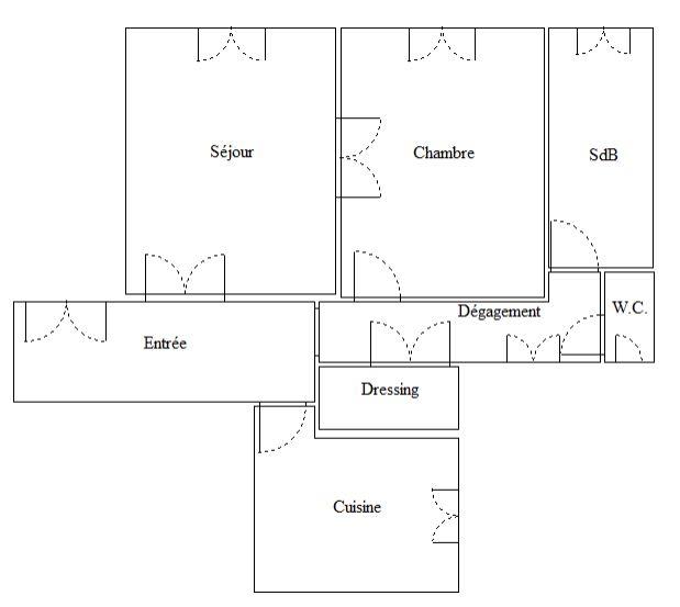 Appartement - 52 m² - 2 pièces