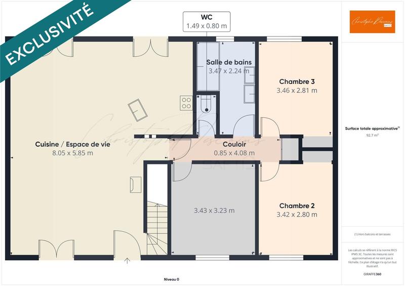 Maison - 120 m² - 6 pièces