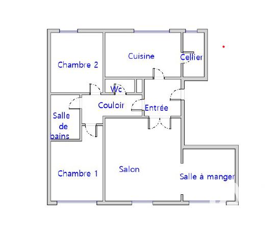 Appartement - 75 m² - 4 pièces