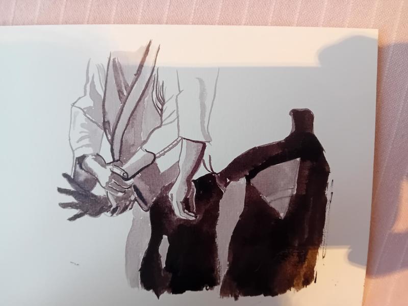 Peintures à l'encre : Aïkido