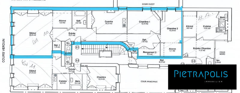 Appartement - 112 m² - 3 pièces
