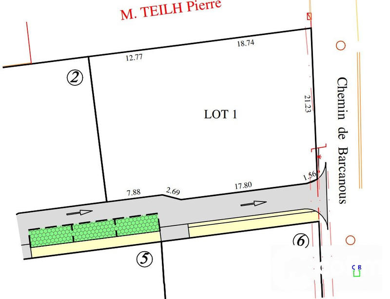 Terrain - 650 m²