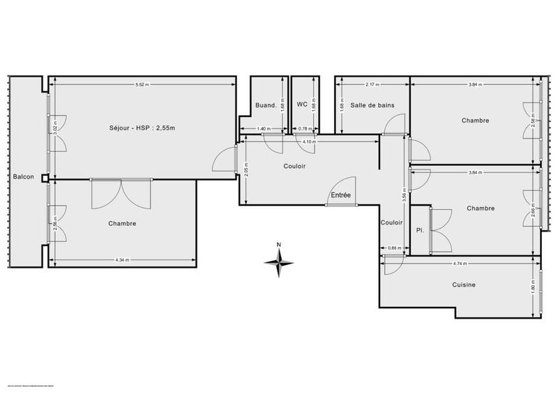 Appartement - 75 m² - 4 pièces