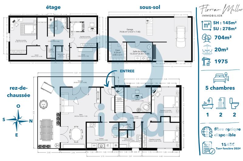 Maison - 148 m² - 6 pièces