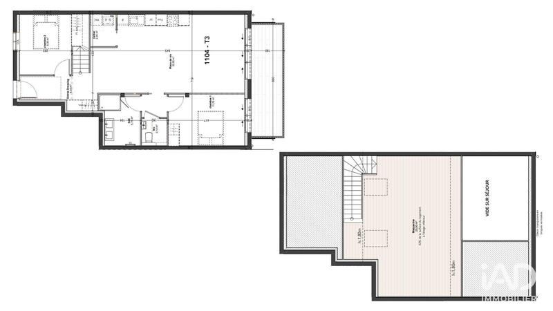 Duplex - 101 m² - 3 pièces
