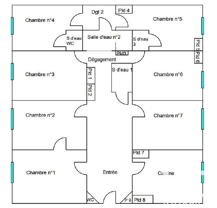 Appartement - 139 m² - 8 pièces