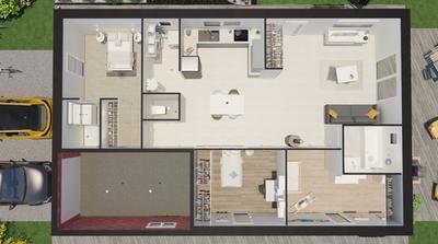 Maison de village - 90 m² - 4 pièces