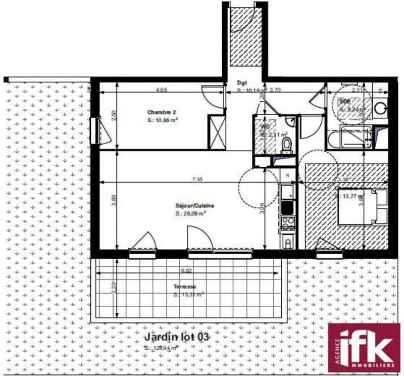 Appartement - 68 m² - 3 pièces