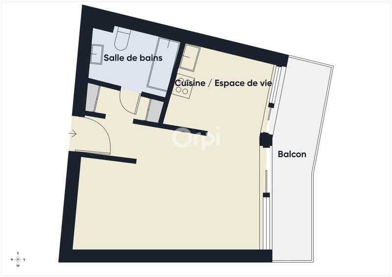 Studio - 31 m² - 1 pièce