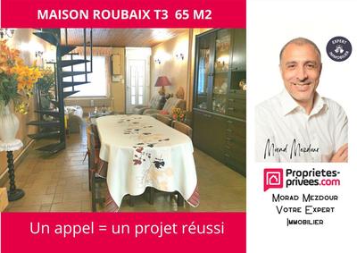 Maison - 65 m² - 3 pièces