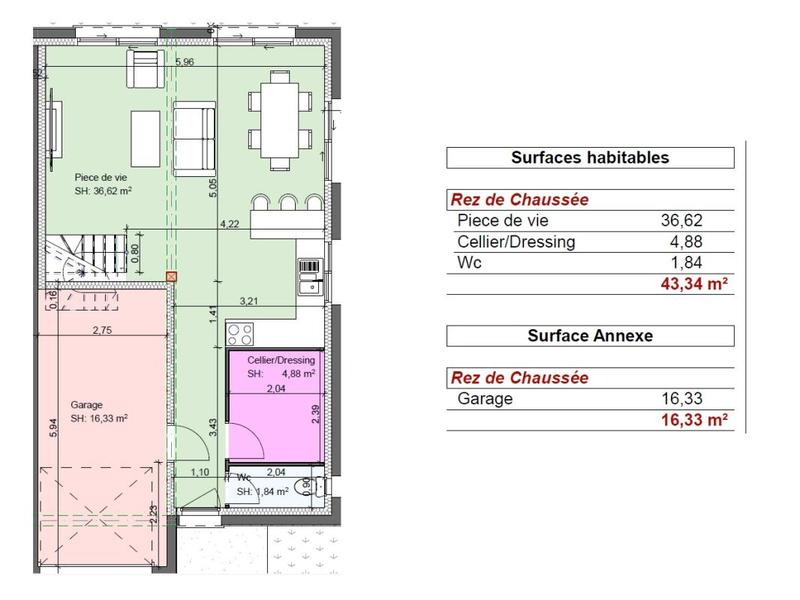 Maison - 100 m² - 4 pièces