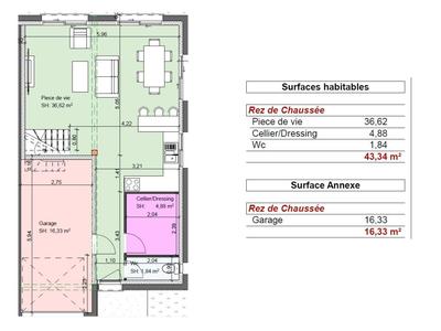 Maison - 100 m² - 4 pièces