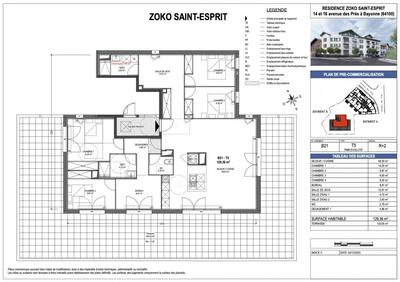 Appartement - 130 m² - 5 pièces