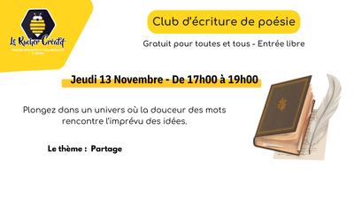 Club d'Ecriture de Poésie