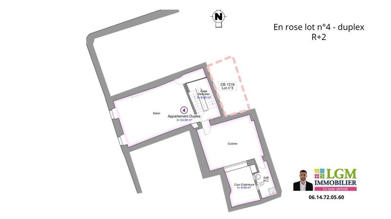 Appartement - 137 m² - 3 pièces