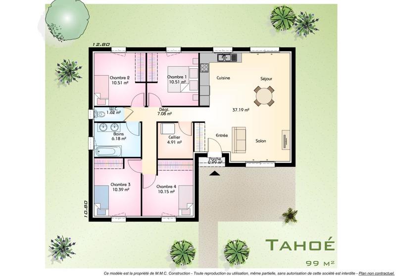 Maison - 99 m² - 5 pièces