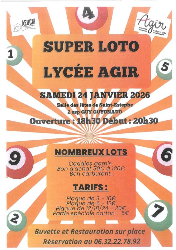 Loto du Lycée Agir