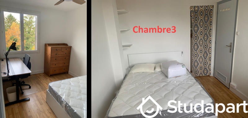 Chambre - 9 m² - 1 pièce
